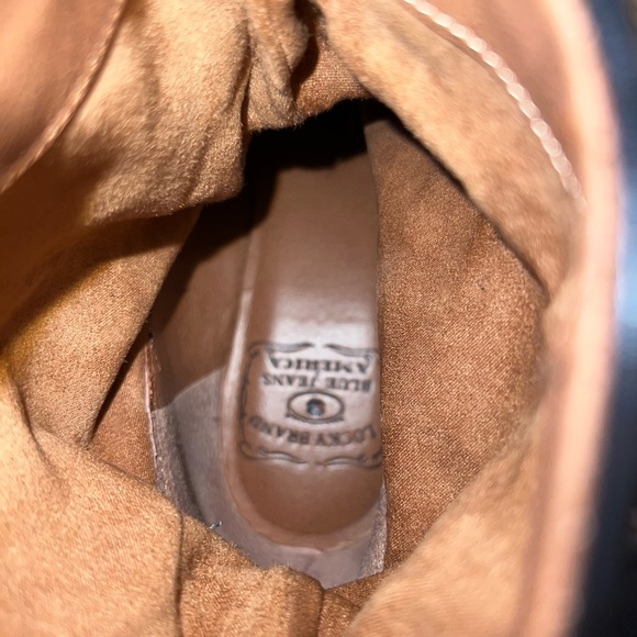 Lucky Brand leather & sude belted boots 8.5​ - Picture 4 of 14